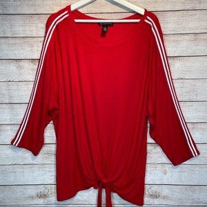 New! Flowy and sporty Red Inc Concepts top - 3X